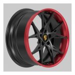 Porsche Panamera Gts Wheels 21 Wheels Brushed Red Lip - Image 2