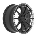 Mercedes E200 W213 Wheels Black Rims Polished Lip - Image 2