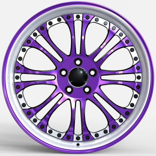 2 Mercedes-Benz E300 Wheels Oem Black And Purple Rims - Image 1