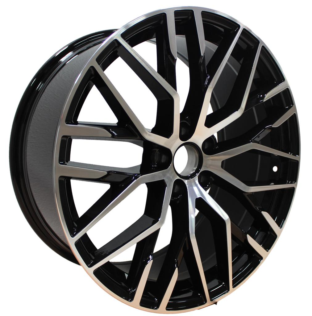 Mesh design alloy wheels wholesale - woven honeycomb pattern, silver finish